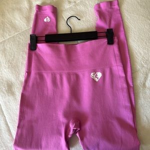 Womens best pink leggings
